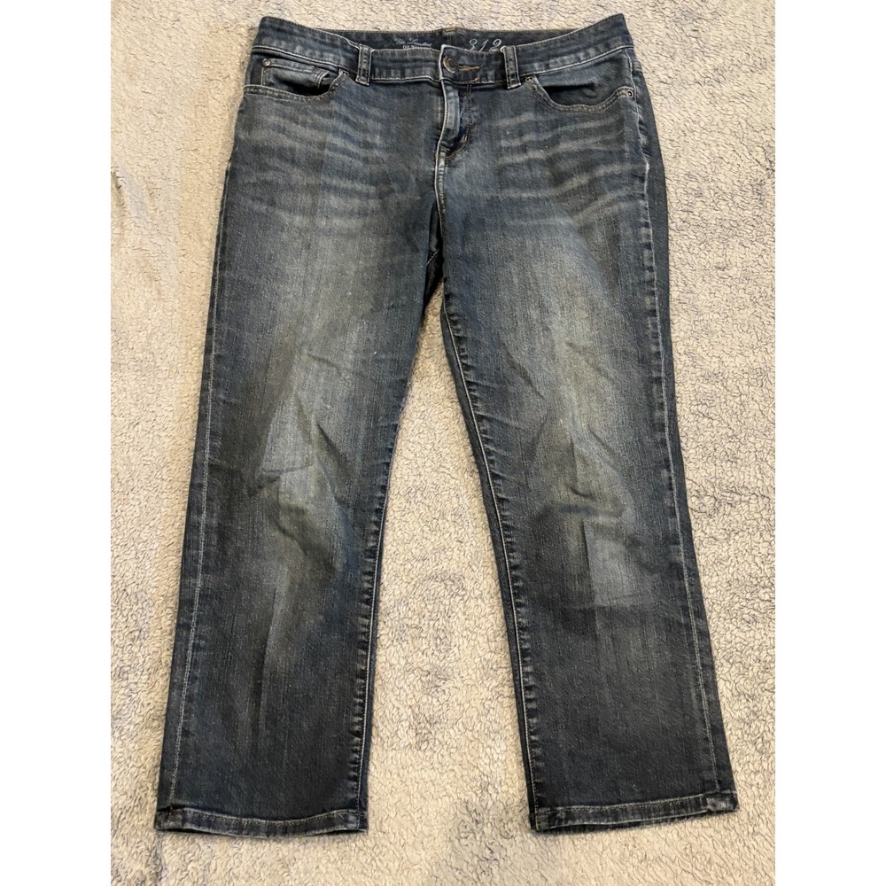 The Limited Denim Capri Jeans Womens 8 312 Crop Medium Wash Blue Casual